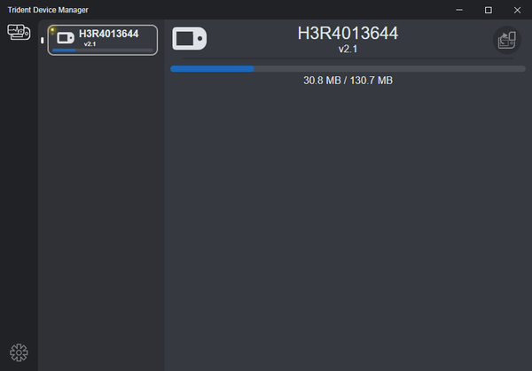 Data archival using the Trident Device Manager